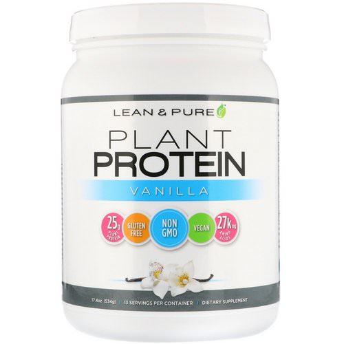 Lean & Pure, Plant Protein, Vanilla, 17.4 oz (534 g) Review