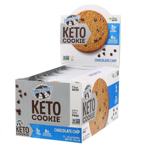 Lenny & Larry's, Keto Cookies, Chocolate Chip, 12 Cookies, 1.6 oz (45 g) Each Review