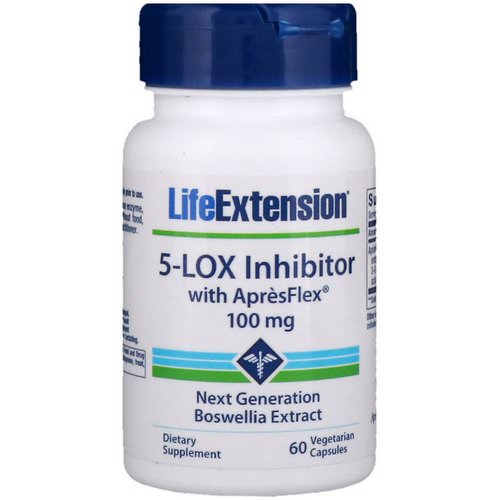 Life Extension, 5-Lox Inhibitor with ApresFlex, 100 mg, 60 Vegetarian Capsules Review