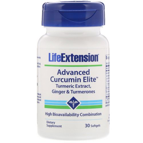 Life Extension, Advanced Curcumin Elite, Turmeric Extract, Ginger & Turmerones, 30 Softgels Review