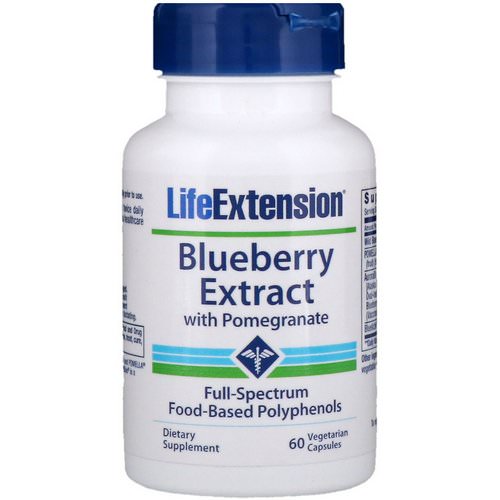 Life Extension, Blueberry Extract with Pomegranate, 60 Vegetarian Capsules Review