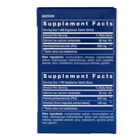 Palmitoylethanolamide Pea, Smärtlindring, Första Hjälpen: Life Extension, ComfortMax, Double-Action Nerve Support, For AM & PM, 30 Vegetarian Tablets Each