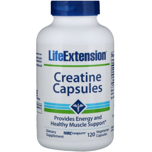 Life Extension, Creatine Capsules, 120 Vegetarian Capsules Review