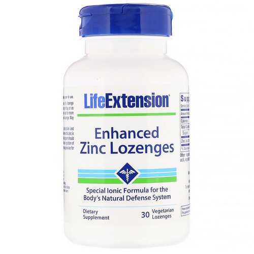 Life Extension, Enhanced Zinc Lozenges, 30 Vegetarian Lozenges Review
