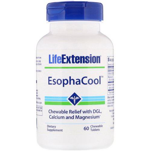Life Extension, EsophaCool, 60 Chewable Tablets Review