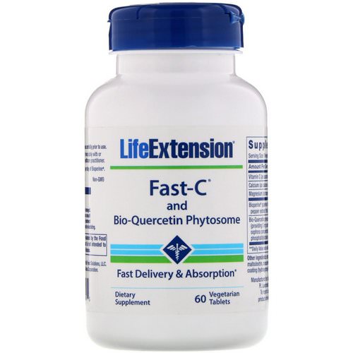 Life Extension, Fast-C and Bio-Quercetin Phytosome, 60 Vegetarian Tablets Review