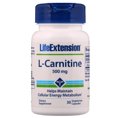 Life Extension, L-Carnitine, 500 mg, 30 Vegetarian Capsules Review
