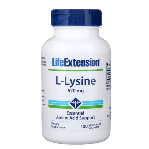 Life Extension, L-Lysine, 620 mg, 100 Vegetarian Capsules Review
