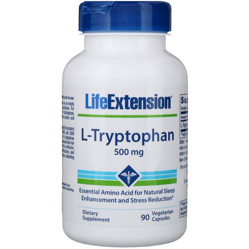 Life Extension, L-Tryptophan, 500 mg, 90 Vegetarian Capsules Review