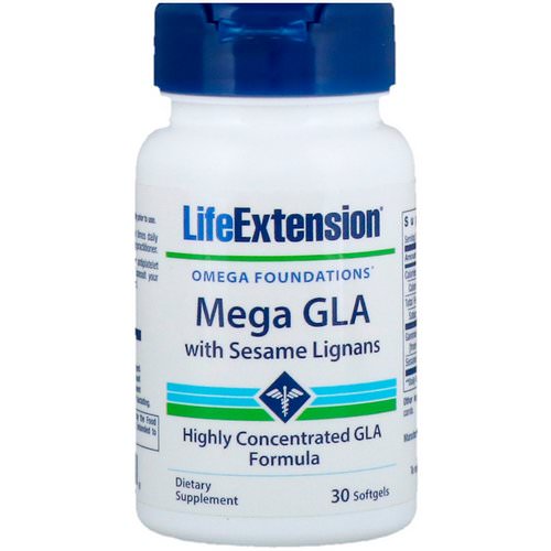 Life Extension, Mega GLA with Sesame Lignans, 30 Softgels Review