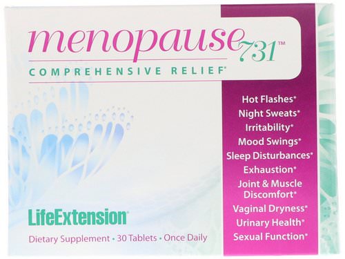 Life Extension, Menopause 731, 30 Tablets Review