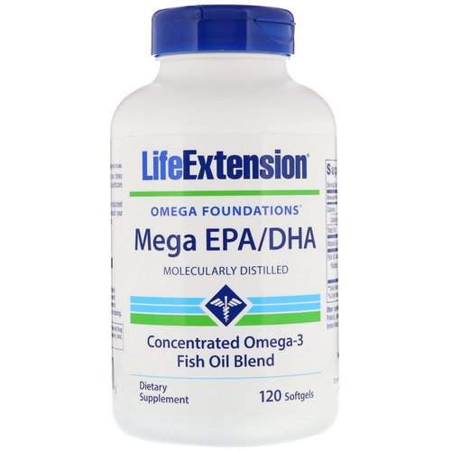 Life Extension, Omega Foundations, Mega EPA/DHA, 120 Softgels Review