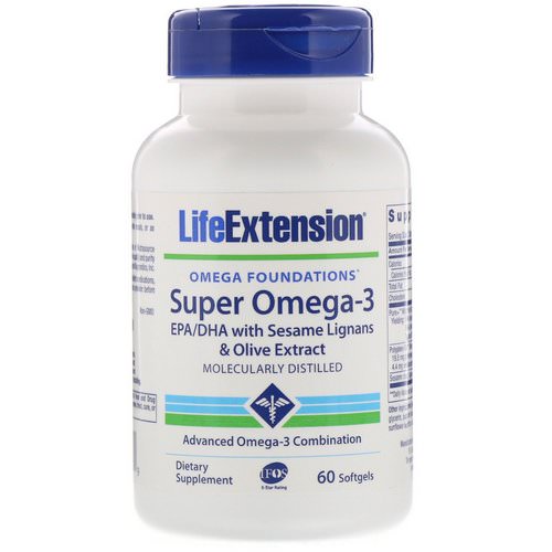 Life Extension, Omega Foundations, Super Omega-3, 60 Softgels Review