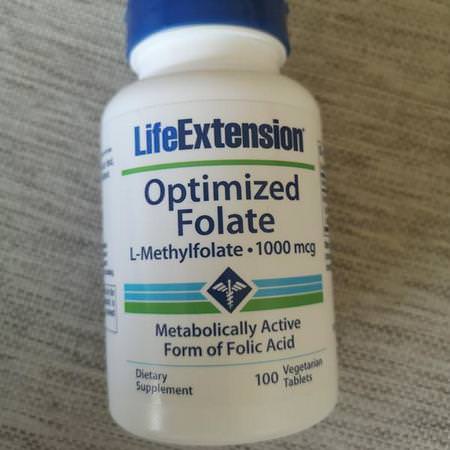 Life Extension Folsyra, Vitamin B, Vitaminer, Kosttillskott