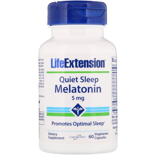 Life Extension, Quiet Sleep, Melatonin, 5 mg, 60 Vegetarian Capsules Review