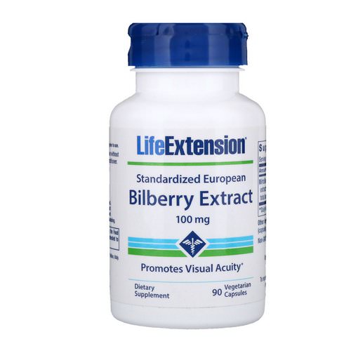 Life Extension, Standardized European Bilberry Extract, 100 mg, 90 Vegetarian Capsules Review