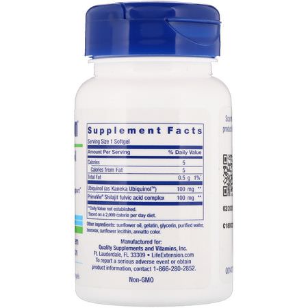 Coq10, Ubiquinol, Antioxidanter, Kosttillskott: Life Extension, Super Ubiquinol CoQ10 with Enhanced Mitochondrial Support, 100 mg, 30 Softgels