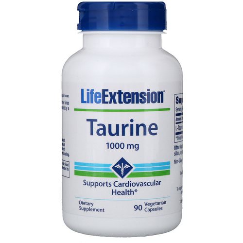 Life Extension, Taurine, 1000 mg, 90 Vegetarian Capsules Review