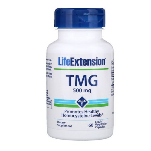 Life Extension, TMG, 500 mg, 60 Liquid Vegetarian Capsules Review