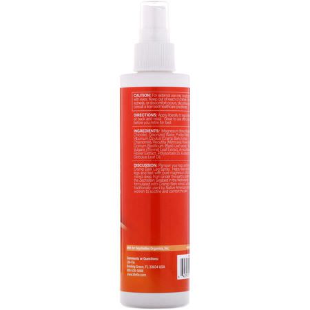 Krampbark, Homeopati, Örter: Life-flo, Cramp Bark Leg Spray, with Magnesium Chloride Brine, 8 fl oz (237 ml)