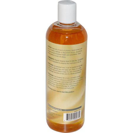 Bäroljor, Eteriska Oljor, Aromaterapi, Sesamfrö: Life-flo, Pure Sesame Oil, Skin Care, 16 fl oz (473 ml)