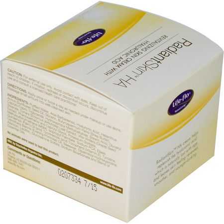 Grädde, Hyaluronsyra-Serum, Krämer, Ansiktsfuktare: Life-flo, Radiant Skin HA, Revitalizing Skin Cream with Hyaluronic Acid, 1.7 fl oz (50.3 ml)