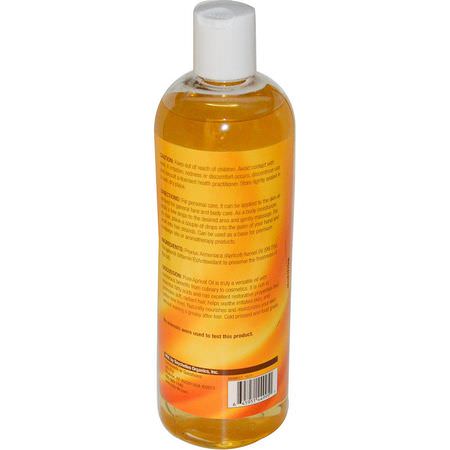 Hårbottenvård, Hårvård, Aprikos, Massageoljor: Life-flo, Pure Apricot Oil, Skin Care, 16 fl oz (473 ml)