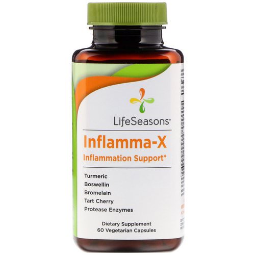 LifeSeasons, Inflamma-X, Inflammation Support, 60 Vegetarian Capsules Review