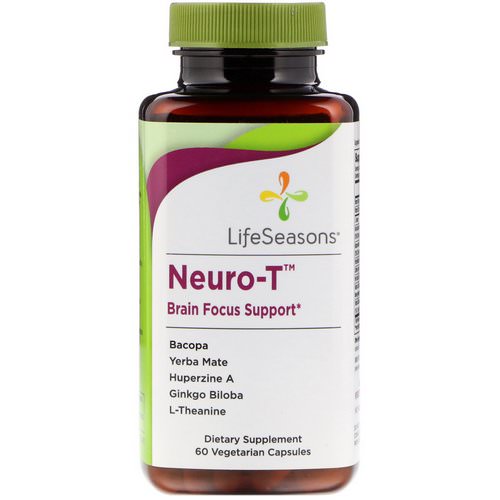 LifeSeasons, Neuro-T, Brain Focus Support, 60 Vegetarian Capsules Review