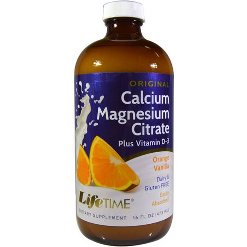 LifeTime Vitamins, Original Calcium Magnesium Citrate, Plus Vitamin D-3, Original, Orange Vanilla, 16 fl oz (473 ml) Review