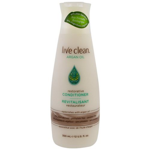 Live Clean, Restorative Conditioner, Argan Oil, 12 fl oz (350 ml) Review