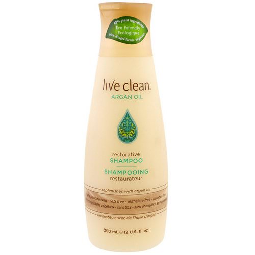 Live Clean, Restorative Shampoo, Argan Oil, 12 fl oz (350 ml) Review