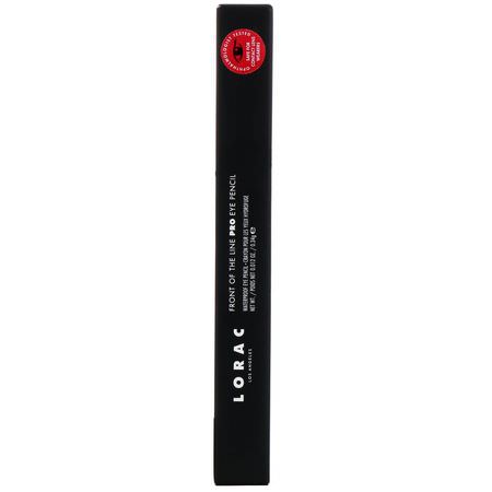 Eyeliner, Eyes, Makeup: Lorac, Front of the Line, Pro Eye Pencil, Dark Brown, 0.012 oz (0.34 g)