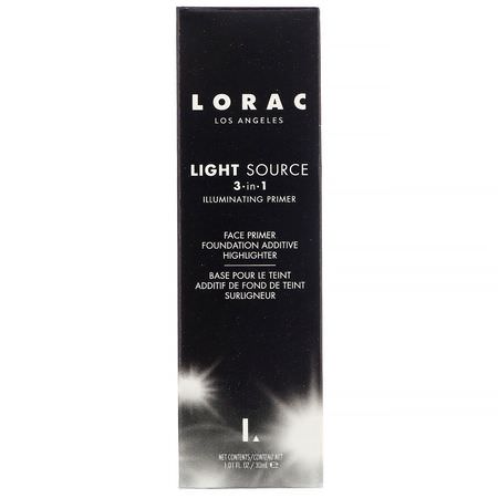 Primer, Face, Makeup: Lorac, Light Source, 3-in-1 Illuminating Primer, Dawn, 1.01 fl oz (30 ml