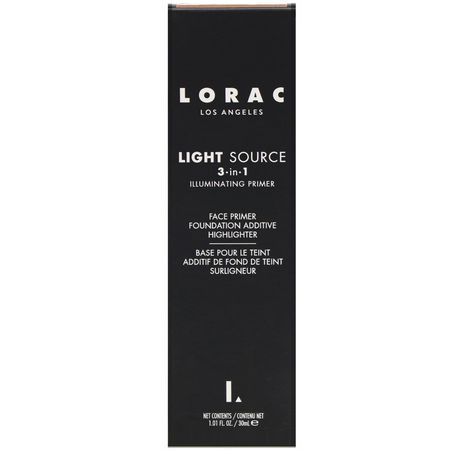 Foundation, Primer, Face, Makeup: Lorac, Light Source, 3 in 1 Illuminating Primer, Daybreak Aurore, 1.01 fl oz (30 ml)
