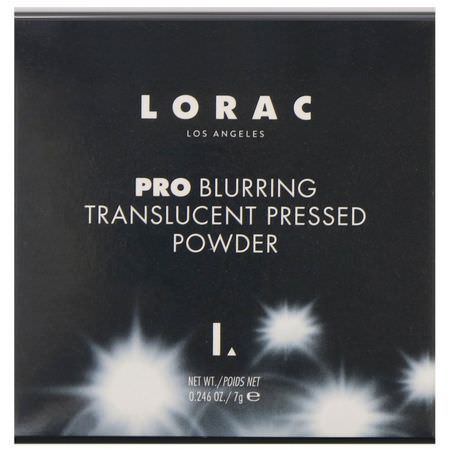 Ställa In Spray, Pulver, Ansikte, Smink: Lorac, Pro Blurring Translucent Pressed Powder, 0.246 oz (7 g)