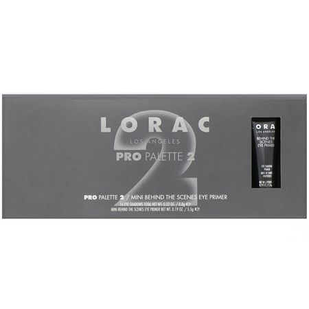 Eye Primer, Eyeshadow, Eyes, Makeup: Lorac, Pro Palette 2 with Mini Behind The Scenes Eye Primer, 0.51 oz (14.3 g)