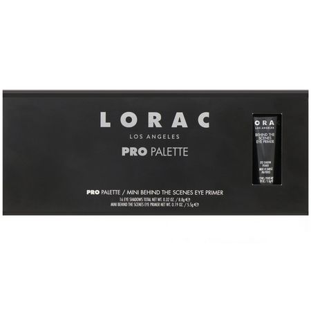 Eye Primer, Eyeshadow, Eyes, Makeup: Lorac, Pro Palette with Mini Behind the Scenes Eye Primer, 0.51 oz (14.3 g)