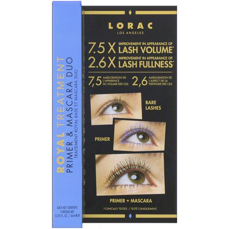 Mascara, Eyes, Makeup: Lorac, Royal Treatment, Primer & Mascara Duo, 0.20 fl oz (6 ml)