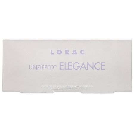Makeupgåvor, Ögonskugga, Ögon, Smink: Lorac, Unzipped Elegance Eye Shadow Palette with Dual-Ended Brush, 0.37 oz (10.5 g)