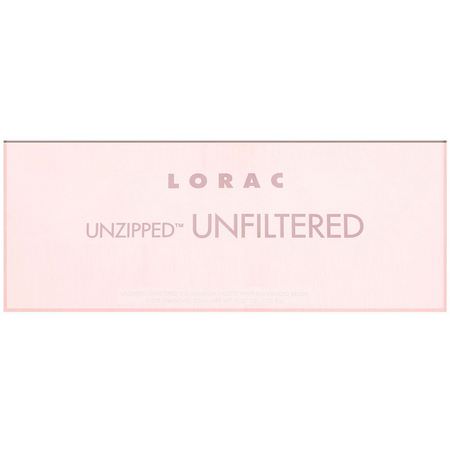 Makeupgåvor, Ögonskugga, Ögon, Smink: Lorac, Unzipped Unfiltered Eye Shadow Palette with Dual-Ended Brush, 0.37 oz (10.5 g)