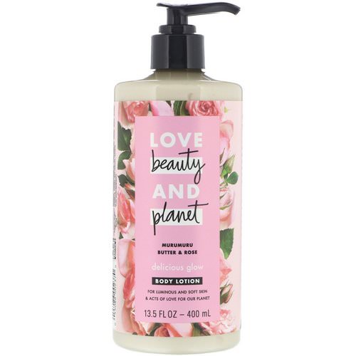 Love Beauty and Planet, Delicious Glow Body Lotion, Murumuru Butter & Rose, 13.5 fl oz (400 ml) Review