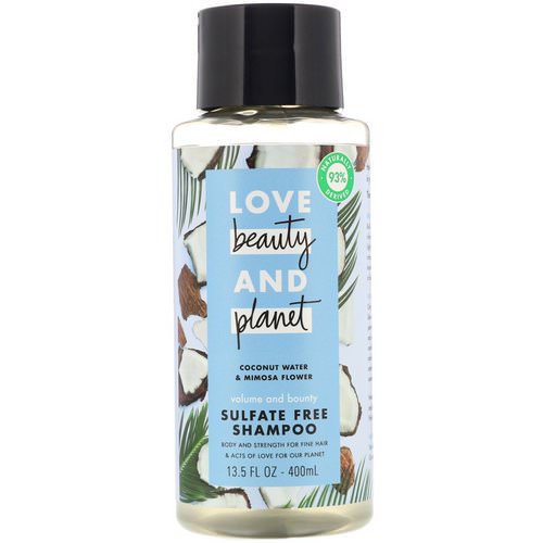 Love Beauty and Planet, Volume and Bounty Shampoo, Coconut Water & Mimosa Flower, 13.5 fl oz (400 ml) Review