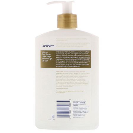 Lotion, Kliande Hud, Torr, Hudbehandling: Lubriderm, Intense Skin Repair Lotion, 16 fl oz (473 ml)