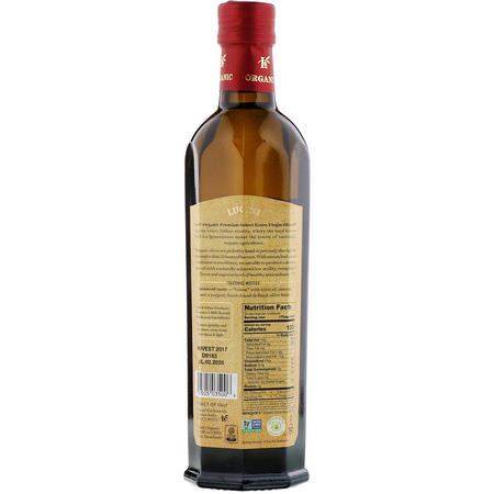 Olivolja, Vinjärser, Oljor: Lucini, Premium Select, Organic Extra Virgin Olive Oil, 16.9 fl oz (500 ml)