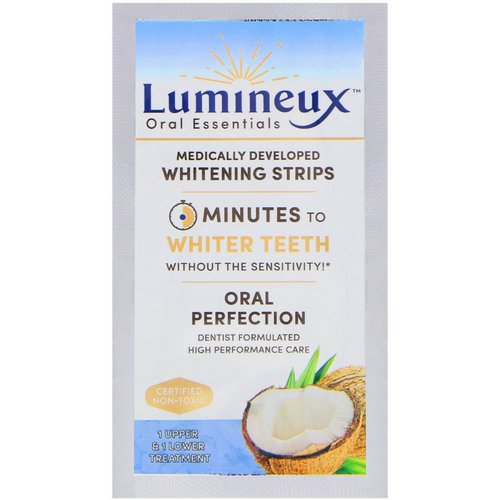 Lumineux Oral Essentials, Lumineux, Medically Developed Whitening Strips, 1 Upper & Lower Treatment Review