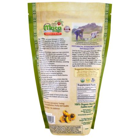 Maca, Homeopati, Örter: Maca Magic, Organic, 100% Pure Maca Root Powder, 2.2 lbs (1000 g)