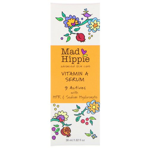 Mad Hippie Skin Care Products, Vitamin A Serum, 1.02 fl oz (30 ml) Review