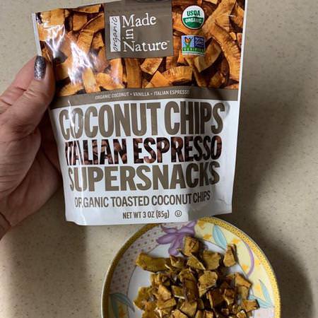 Made in Nature Dried Coconut Chips - Chips, Mellanmål, Torkad Kokos, Superfood