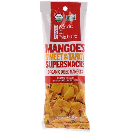 Made in Nature Mango Fruit Vegetable Snacks - Vegetabiliska Mellanmål, Mango, Supermat
